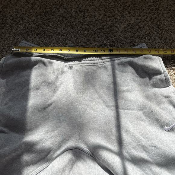 Nike Pants Mens Xl Gray Fleece Sweatpants Joggers Drawstring Logo Swoosh - Picture 7 of 9